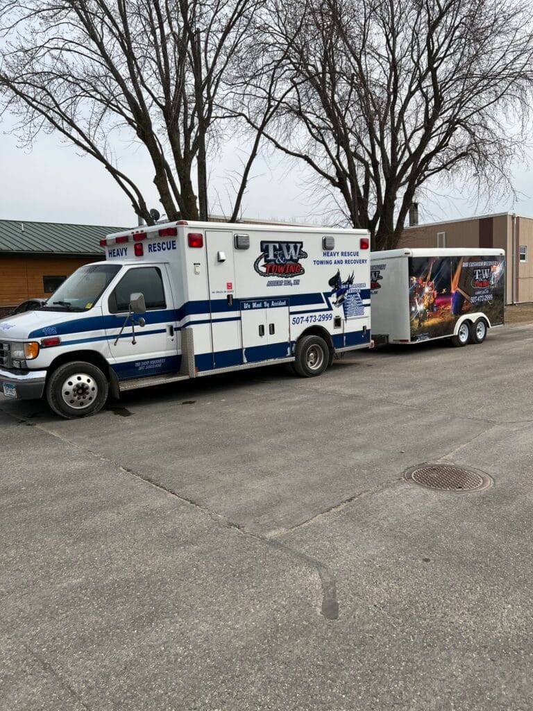 Ambulance towing emergency services